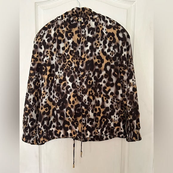 St. John Semi Sheer Leopard Print Jacket - Picture 4 of 12